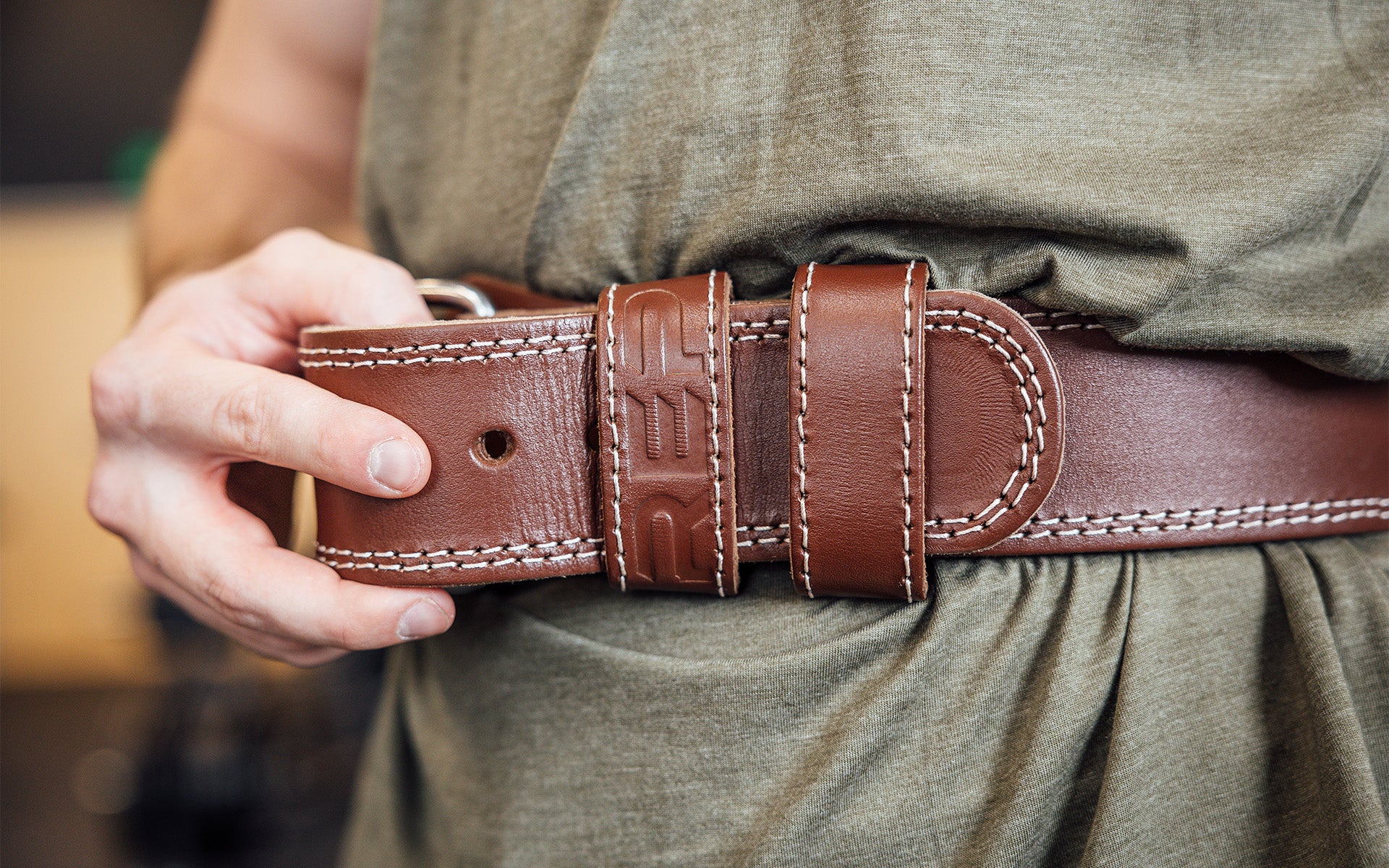 Leather Olympic Lifting Belt - Image 5