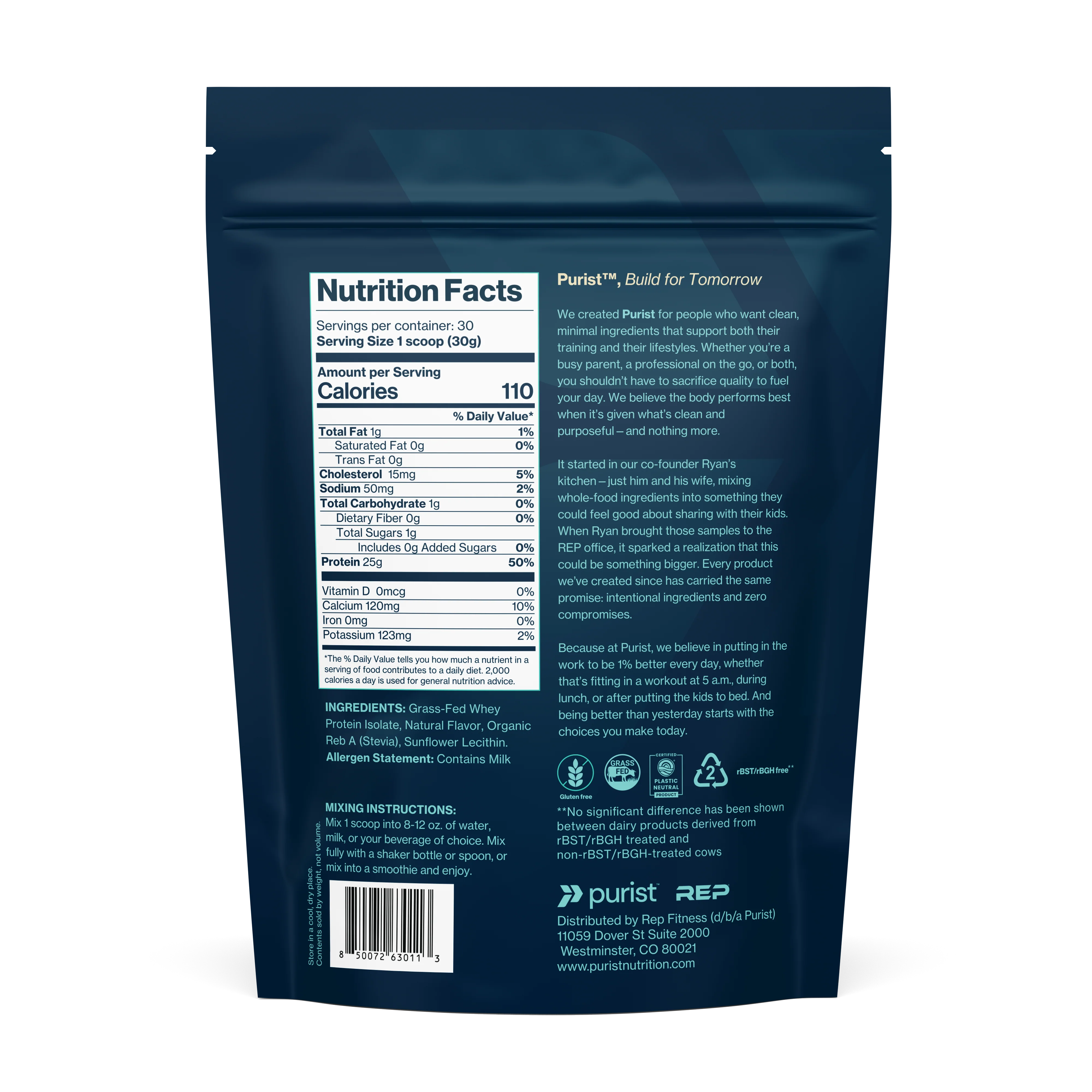 Purist® Grass-Fed Whey Protein Powder - Image 4