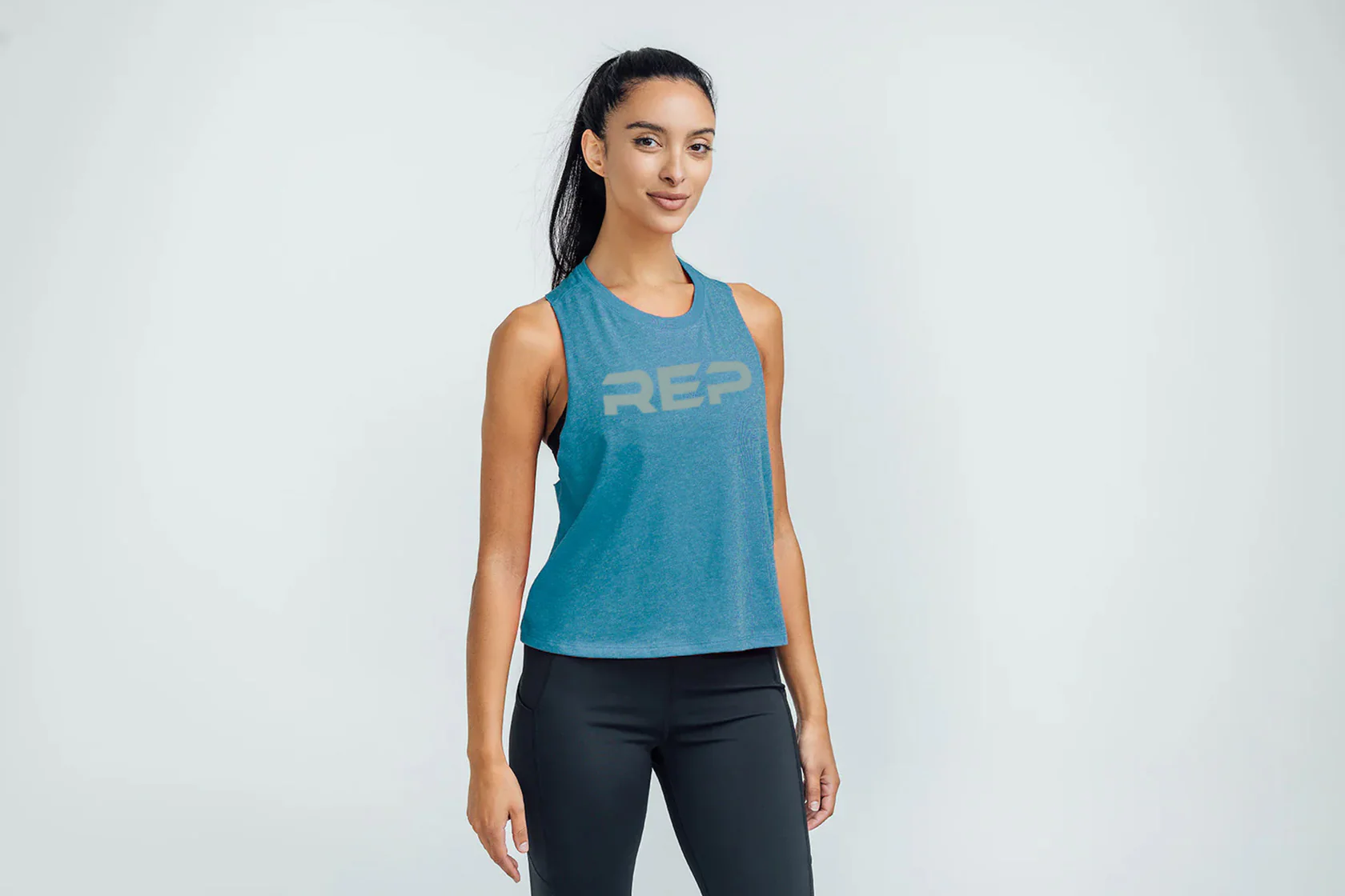Women's Daily Driver Cropped Dual-Blend Tank - Image 7