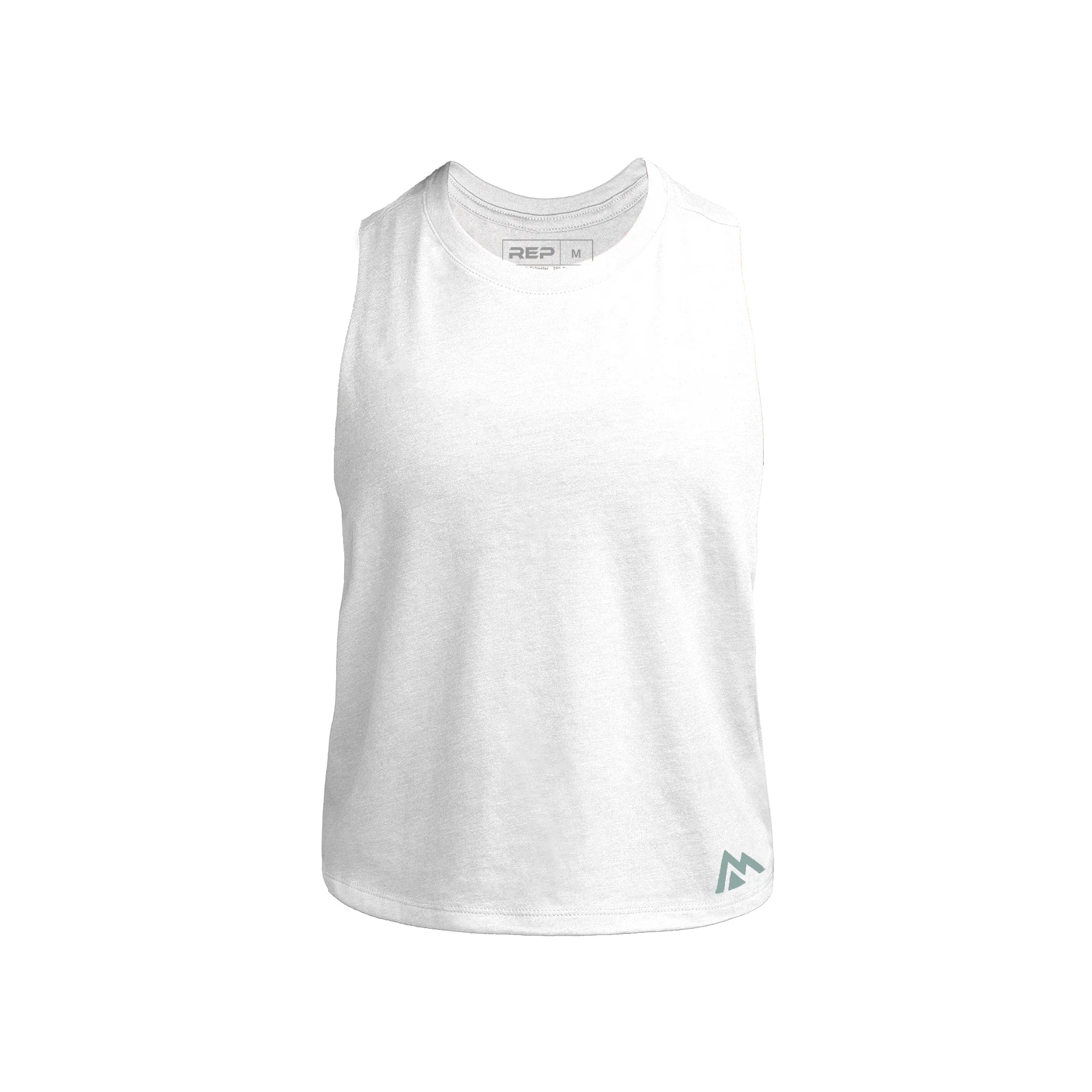 Women's Peak Cropped Dual-Blend Tank - Image 3